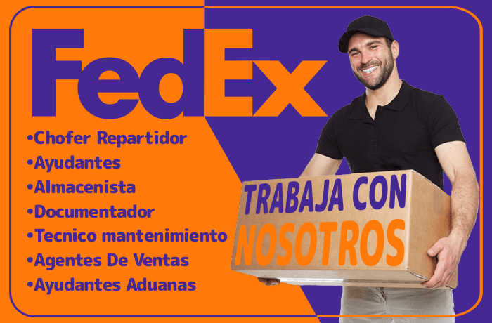FEDEX está solicitando nuevo personal con o sin experiencia para trabajar en diferentes puestos