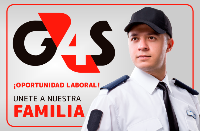 EMPRESA DE SEGURIDAD G4S cuenta en este momento con nueva convocatoria de trabajo disponible