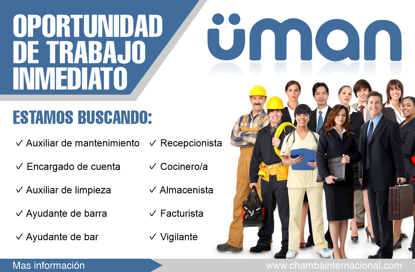 ÜMAN empresa líder en administración de nóminas cuenta con vacantes disponibles para ti en distintas áreas